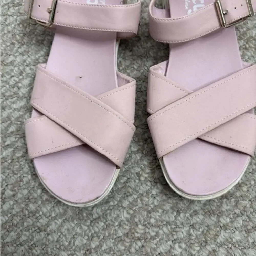 Circus by Sam Edelman Women's Light Pink Narcissa Flat Sandal Size 9